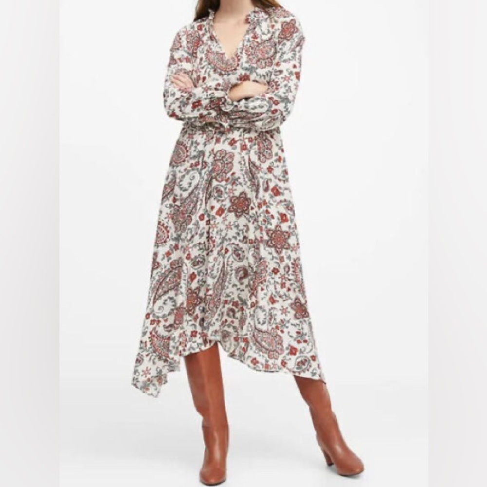 Maxi dress Banana Republic paisley prints